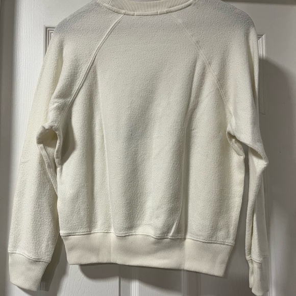 Z Supply Wine Time Cream Long Sleeve Sweatshirt Size Small - Picture 4 of 4